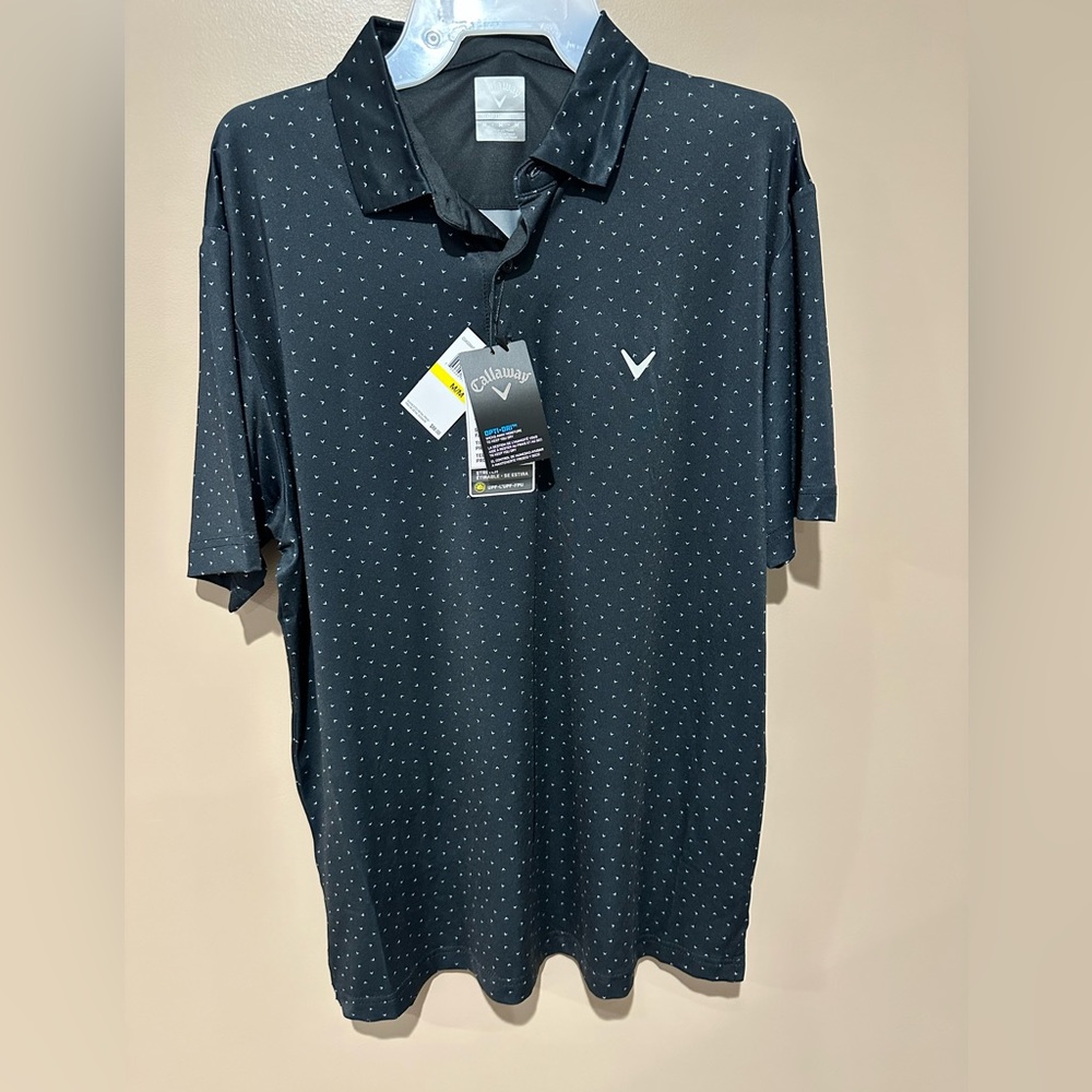 Mens golf T-shirt. Black size: sm, med, l, XL. BNWT. Callaway